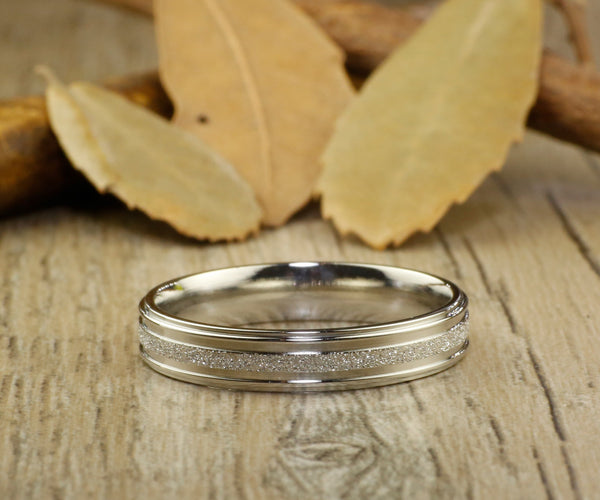 Handmade Fingerprint Promise Ring, Bride Ring, Bridal Ring, Wedding Band, Women Ring, Couple Ring, Titanium Ring, Anniversary Ring, Engagement Ring