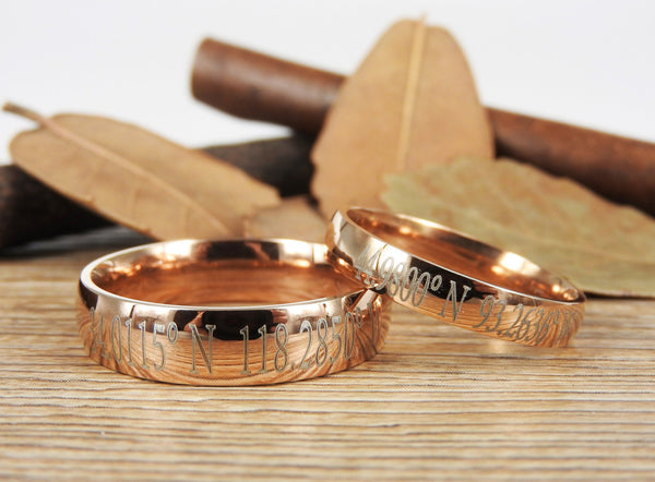 Latitude Longitude Ring, Coordinate Ring, Longitude Latitude, Personalized Ring, Personalized Jewelry,ring coordinates