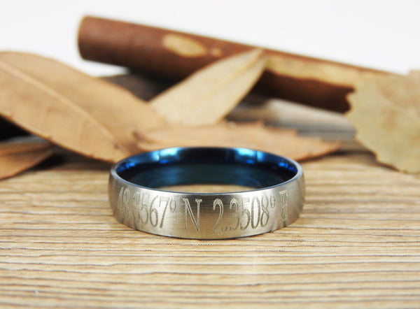 Latitude Longitude Ring, Coordinate Ring, Longitude Latitude, Personalized Ring, Personalized Jewelry,ring coordinates