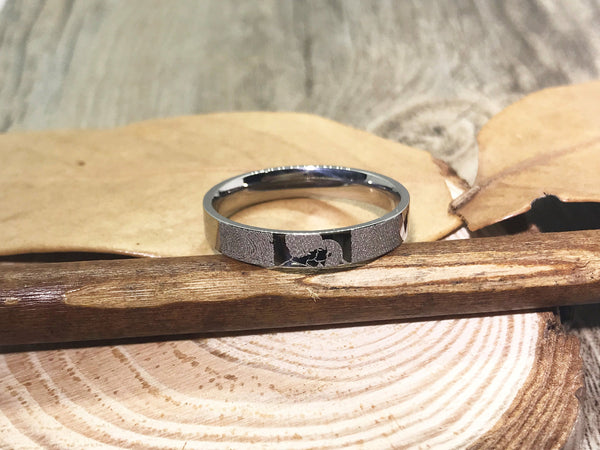 Handmade Fingerprint Comic Rings set, Love Rings, Kiss Matching Wedding Rings, his and her promise ring, Wedding Rings Set, couple rings