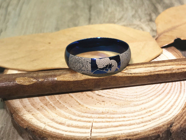 Handmade Fingerprint Comic Rings set, Love Rings, Kiss Matching Wedding Rings, his and her promise ring, Wedding Rings Set, couple rings
