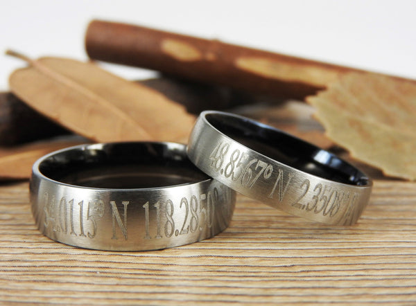 Latitude Longitude Ring, Coordinate Ring, Longitude Latitude, Personalized Ring, Personalized Jewelry,ring coordinates