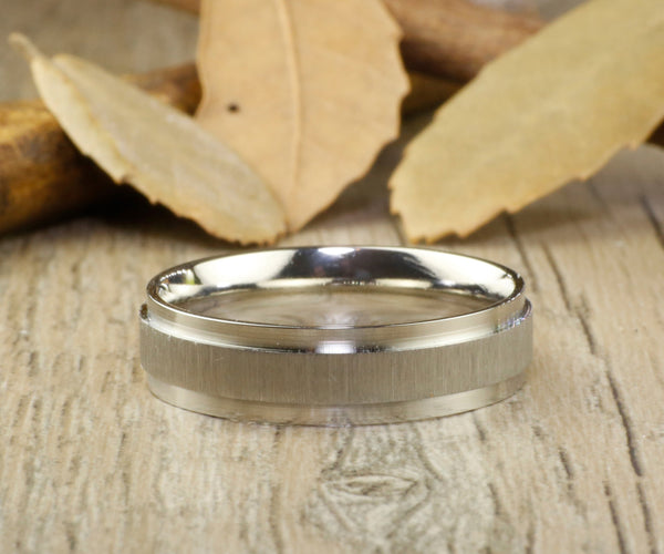 Handmade Plain Groom & Bride Eternity ring Wedding Bands Titanium Couple Rings