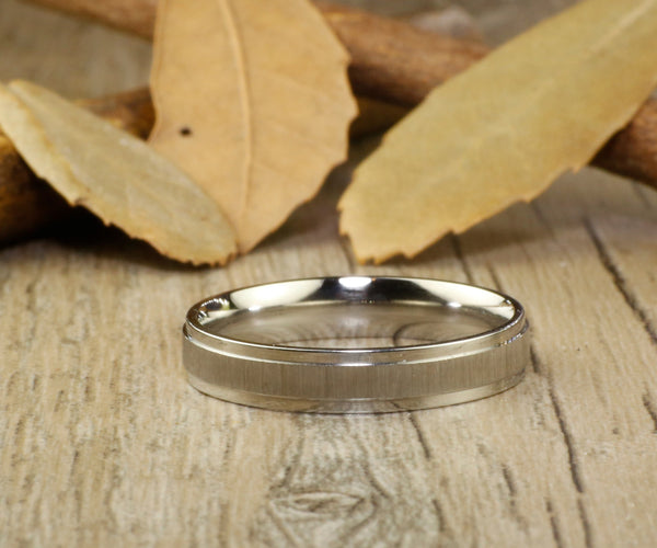 Handmade Plain Groom & Bride Eternity ring Wedding Bands Titanium Couple Rings