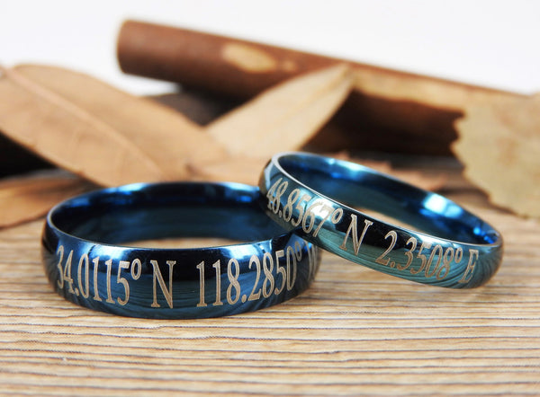 Latitude Longitude Ring, Coordinate Ring, Longitude Latitude, Personalized Ring, Personalized Jewelry,ring coordinates