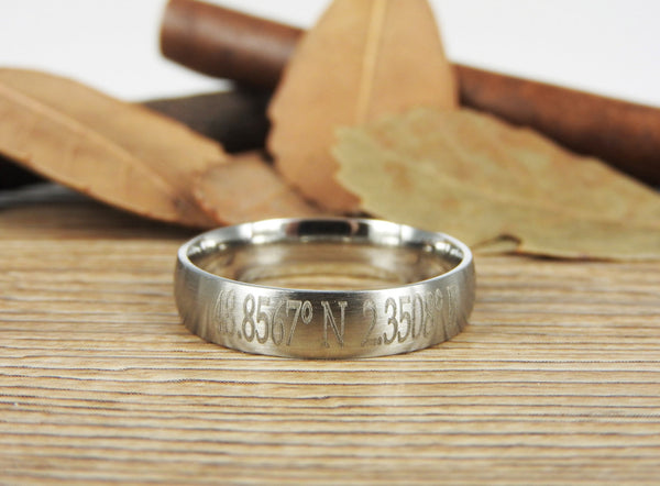 Latitude Longitude Ring, Coordinate Ring, Longitude Latitude, Personalized Ring, Personalized Jewelry,ring coordinates