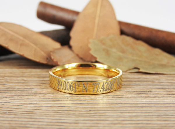 Latitude Longitude Ring, Coordinate Ring, Longitude Latitude, Personalized Ring, Personalized Jewelry,ring coordinates