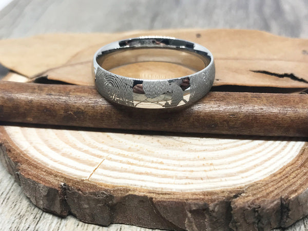 Handmade Fingerprint Comic Rings set, Love Rings, Kiss Matching Wedding Rings, his and her promise ring, Wedding Rings Set, couple rings