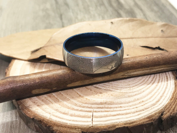 Handmade Fingerprint Comic Rings set, Love Rings, Kiss Matching Wedding Rings, his and her promise ring, Wedding Rings Set, couple rings