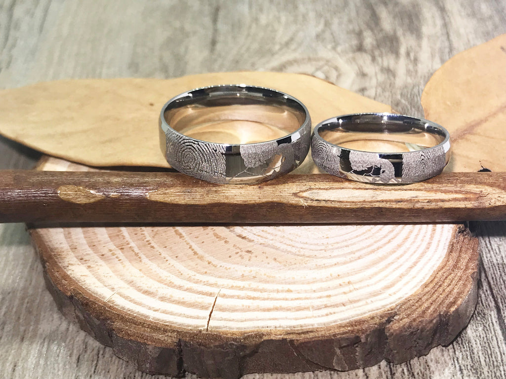 Couple Ring Set| Engraved Couple Ring