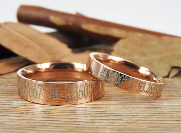 Latitude Longitude Ring, Coordinate Ring, Longitude Latitude, Personalized Ring, Personalized Jewelry,ring coordinates