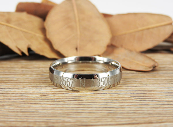 Latitude Longitude Ring, Coordinate Ring, Longitude Latitude, Personalized Ring, Personalized Jewelry,ring coordinates