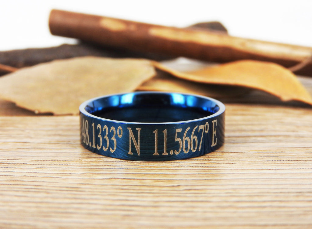 Coordinate Ring Example Latitude Longitude Ring, Coordinate Ring, Longitude Latitude, Personal