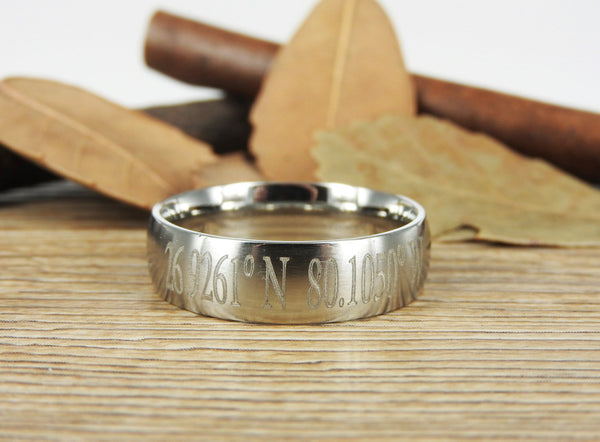 Latitude Longitude Ring, Coordinate Ring, Longitude Latitude, Personalized Ring, Personalized Jewelry,ring coordinates