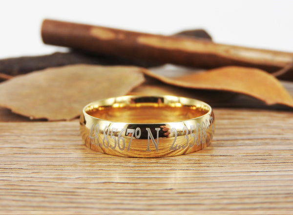 Latitude Longitude Ring, Coordinate Ring, Longitude Latitude, Personalized Ring, Personalized Jewelry,ring coordinates