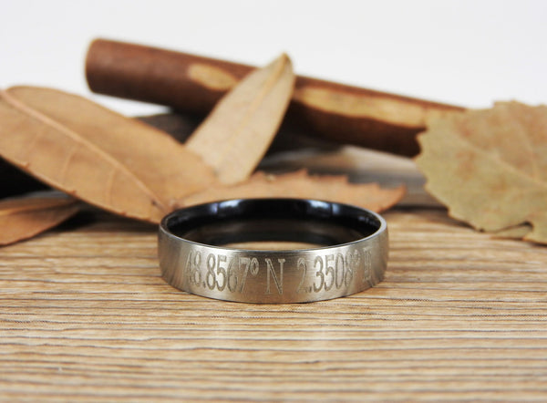 Latitude Longitude Ring, Coordinate Ring, Longitude Latitude, Personalized Ring, Personalized Jewelry,ring coordinates